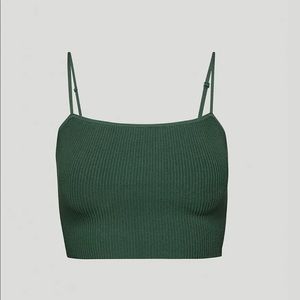 Babaron sculpt knit cami cropped tank